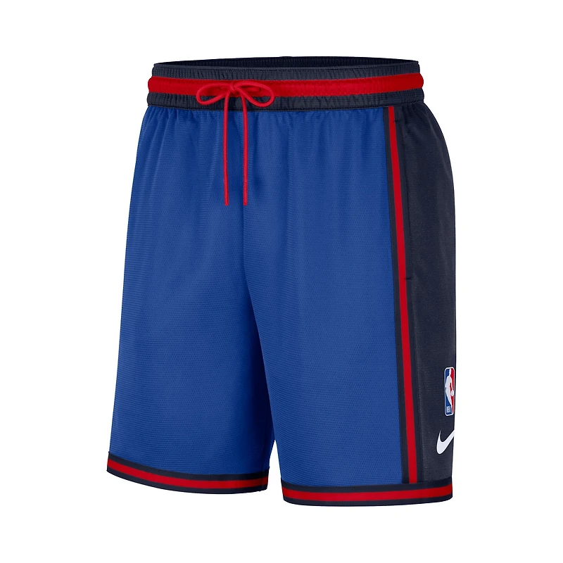 Short de performance d'avant-match des 76ers Philadelphie Royal Nike pour Homme