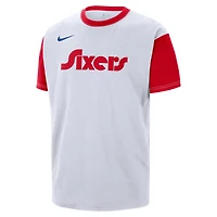 Men's Nike White Philadelphia 76ers 2024/25 City Edition Courtside Color Block T-Shirt