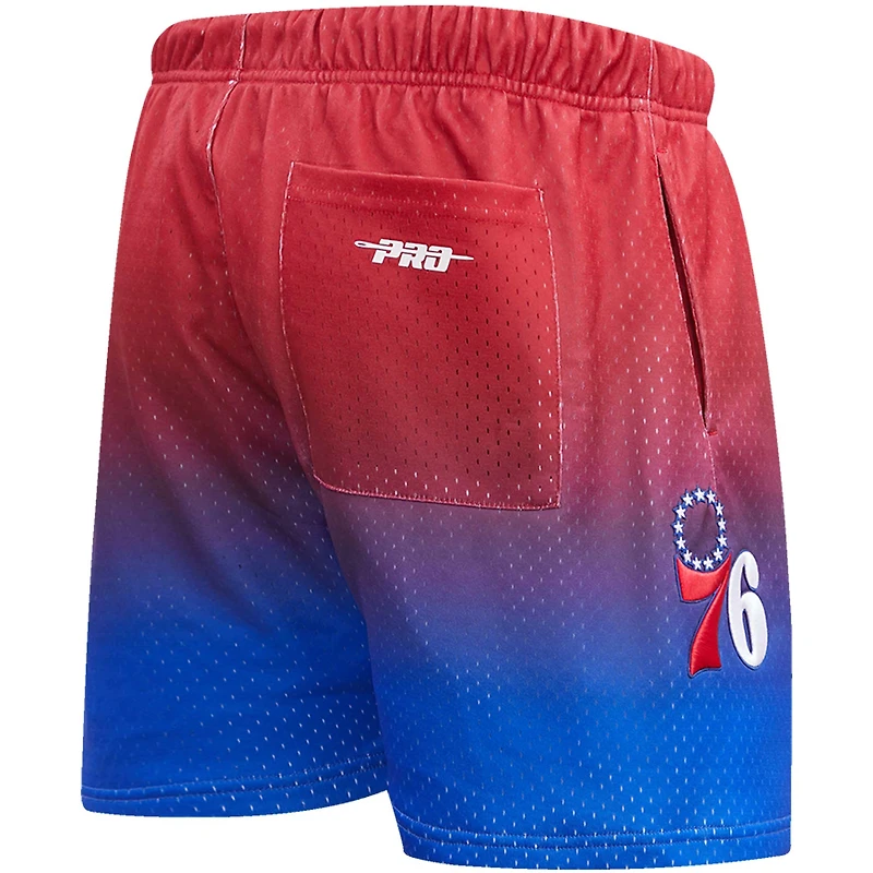 Short pour homme Post Tyrese Maxey Royal/Rouge Philadelphia 76ers Ombre Name & Number