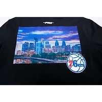 Men's Pro Standard Black Philadelphia 76ers City Scape T-Shirt
