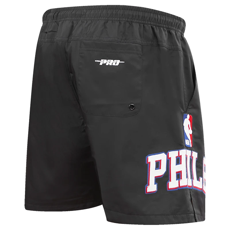 Men's Pro Standard Black Philadelphia 76ers Classics Woven Shorts