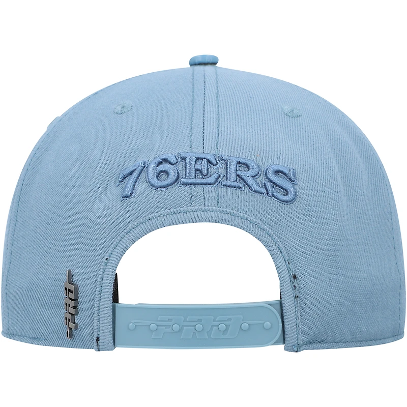 Men's Pro Standard Blue Philadelphia 76ers Tonal Snapback Hat