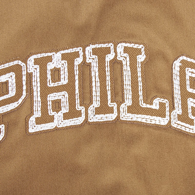 Veste zippée complète Paint The City pour homme Pro Standard Brown des Philadelphia 76ers