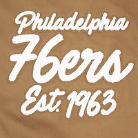 Veste zippée complète Paint The City pour homme Pro Standard Brown des Philadelphia 76ers