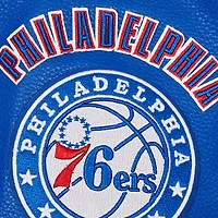 Men's Pro Standard Cream Philadelphia 76ers Retro Classic Varsity Full-Zip Jacket