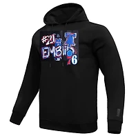 Sweat à capuche noir Pro Standard Joel Embiid pour hommes des Philadelphia 76ers Player Yearbook