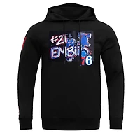 Sweat à capuche noir Pro Standard Joel Embiid pour hommes des Philadelphia 76ers Player Yearbook