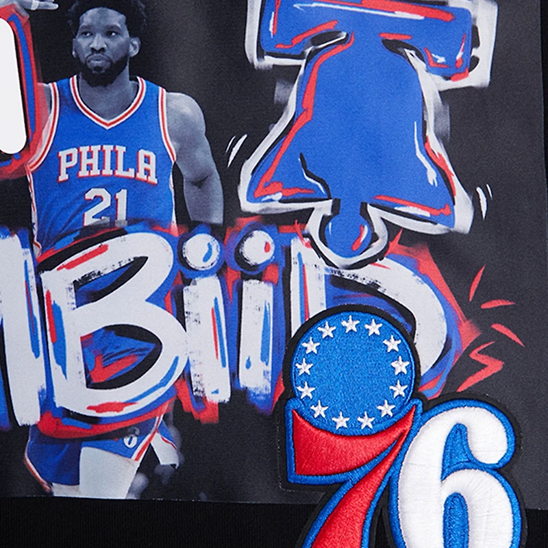 Men's Pro Standard Joel Embiid Black Philadelphia 76ers Player Yearbook Pullover Hoodie