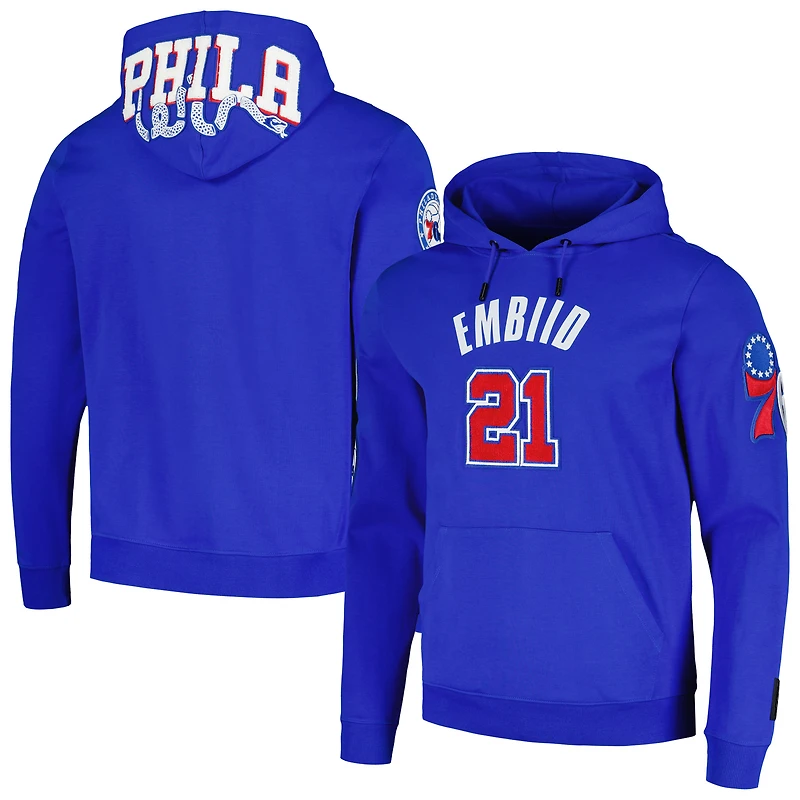 Sweat à capuche Pro Standard Joel Embiid Royal Philadelphia 76ers Player pour hommes