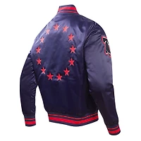 Veste à bouton-pression en satin Pro Standard pour hommes des Philadelphia 76ers 2023/24 City Edition
