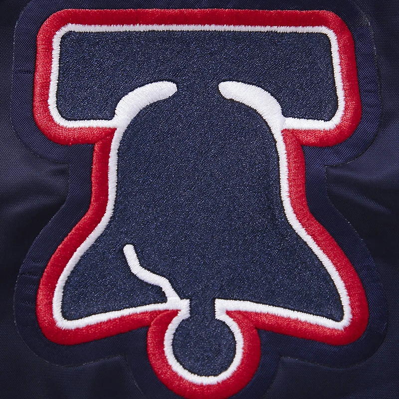 Veste à bouton-pression en satin Pro Standard pour hommes des Philadelphia 76ers 2023/24 City Edition