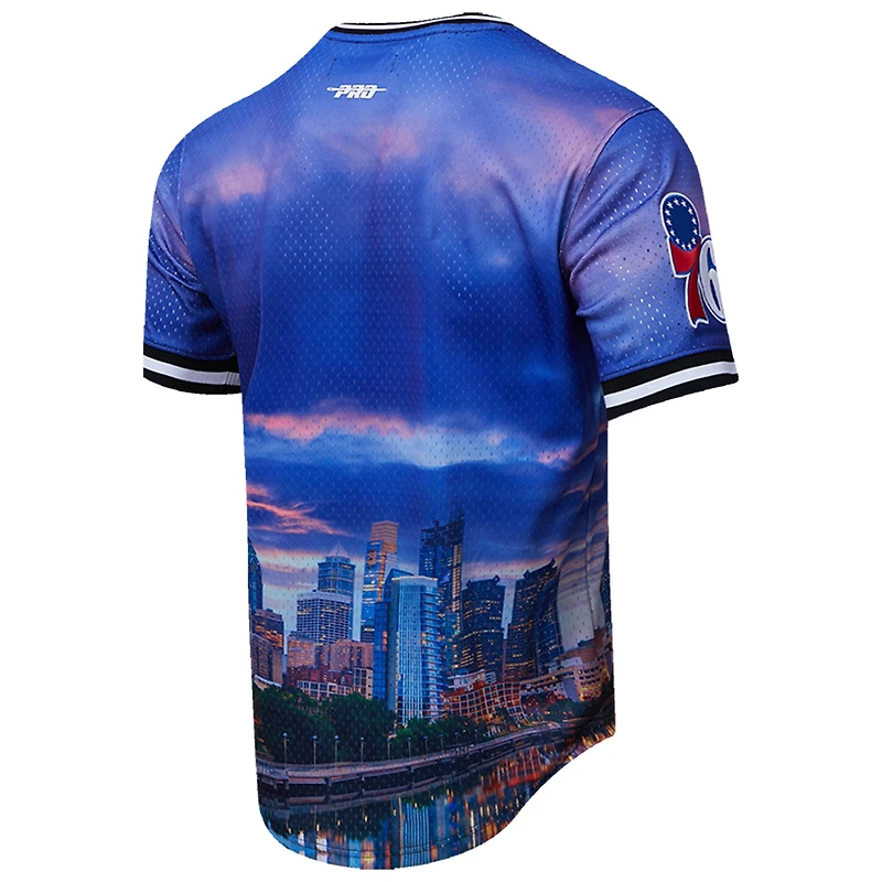 Pro Standard Philadelphia 76ers Cityscape Stacked Logo T-shirt pour homme