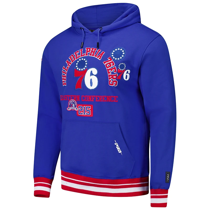 Sweat à capuche rouge Pro Standard pour homme avec code régional des Philadelphia 76ers