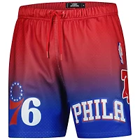 Men's Pro Standard Royal/Red Philadelphia 76ers Ombre Mesh Shorts