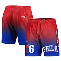 Men's Pro Standard Royal/Red Philadelphia 76ers Ombre Mesh Shorts
