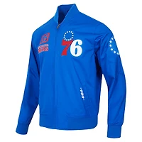 Men's Pro Standard Royal Philadelphia 76ers Area Code Twill Full-Zip Jacket