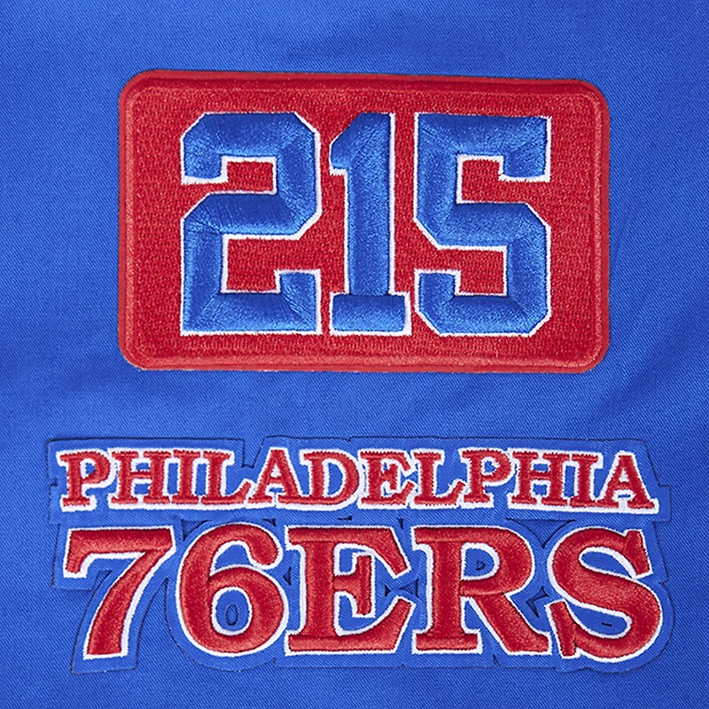 Veste zippée en sergé pour homme Pro Standard Royal Philadelphia 76ers Area Code