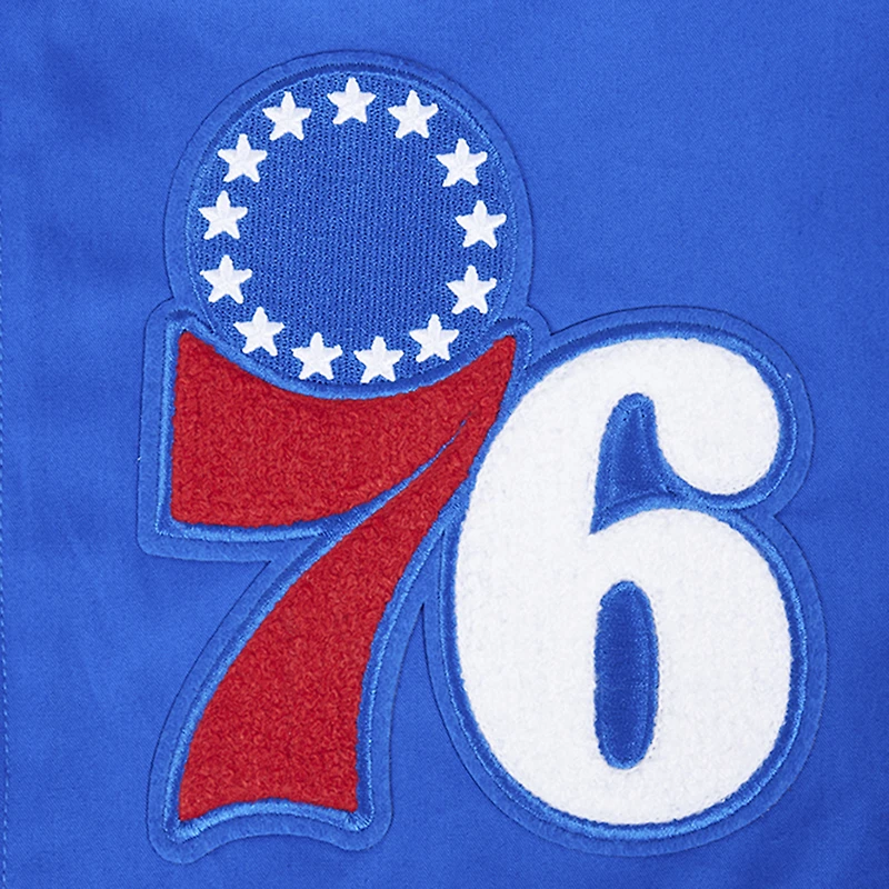 Men's Pro Standard Royal Philadelphia 76ers Area Code Twill Full-Zip Jacket