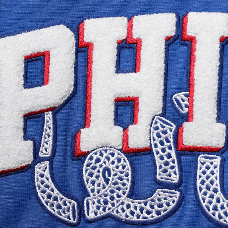 T-shirt Pro Standard Royal Philadelphia 76ers en chenille pour homme