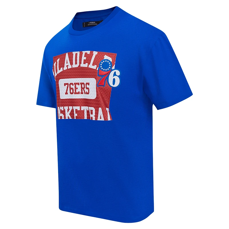 T-shirt à épaules tombantes Pro Standard Royal Philadelphia 76ers Made To Play pour hommes