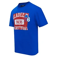 T-shirt à épaules tombantes Pro Standard Royal Philadelphia 76ers Made To Play pour hommes