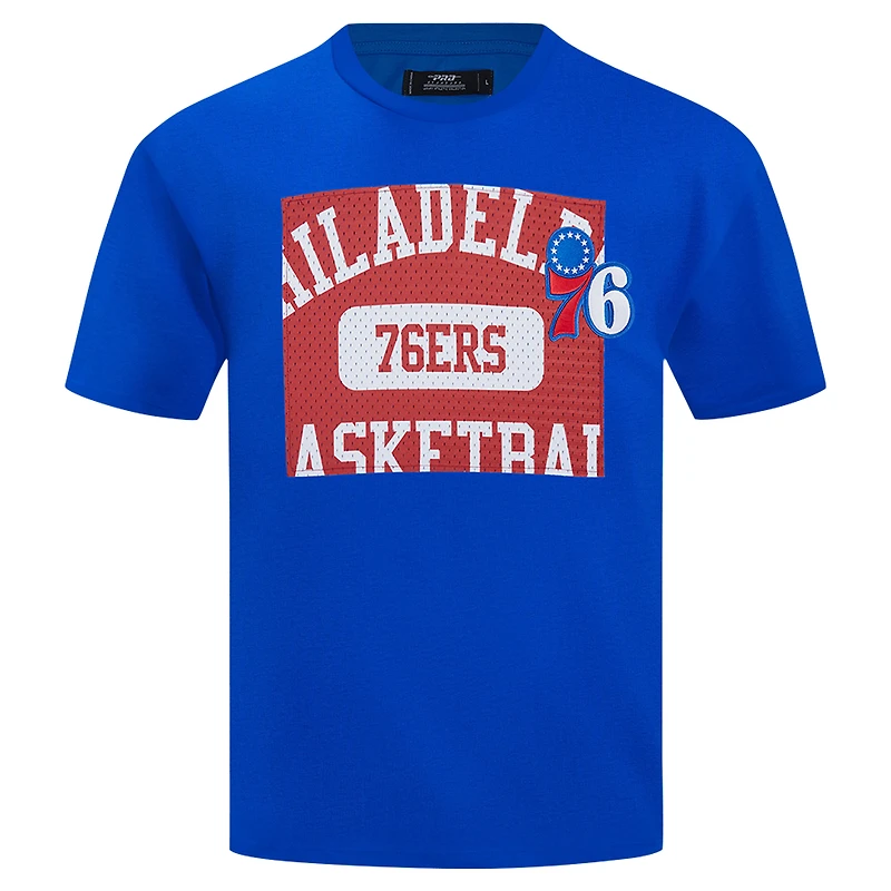 T-shirt à épaules tombantes Pro Standard Royal Philadelphia 76ers Made To Play pour hommes