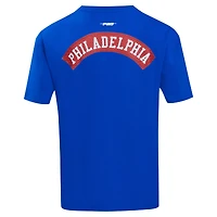 Men's Pro Standard Royal Philadelphia 76ers Made To Play Drop Shoulder T-Shirt