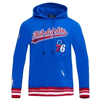 Sweat à capuche Pro Standard Royal Philadelphia 76ers Script Tail pour hommes