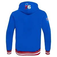 Sweat à capuche Pro Standard Royal Philadelphia 76ers Script Tail pour hommes