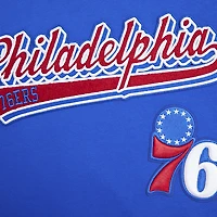 Sweat à capuche Pro Standard Royal Philadelphia 76ers Script Tail pour hommes