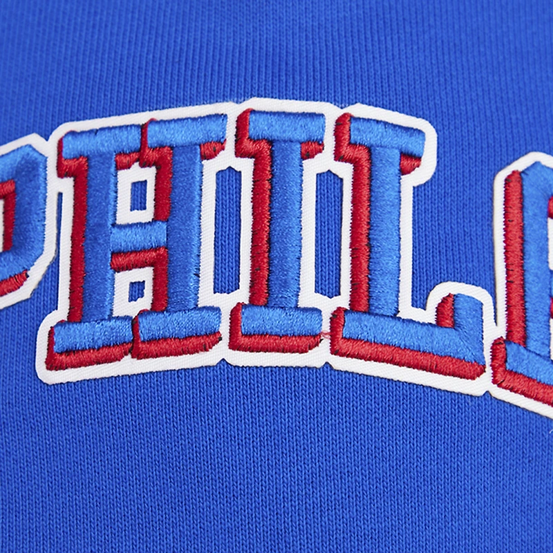 Sweat à capuche Pro Standard Royal Philadelphia 76ers Script Tail pour hommes
