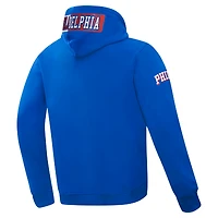 Men's Pro Standard Royal Philadelphia 76ers Split Logo Pullover Hoodie