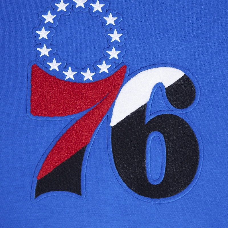 Men's Pro Standard Royal Philadelphia 76ers Split Logo Pullover Hoodie
