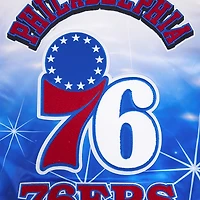 Veste à boutons-pression en satin sublimé Pro Standard Royal Philadelphia 76ers pour homme
