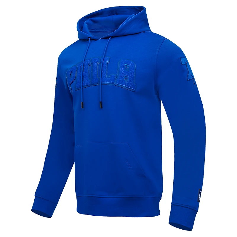 Men's Pro Standard Royal Philadelphia 76ers Triple Tonal DK Pullover Hoodie Jacket