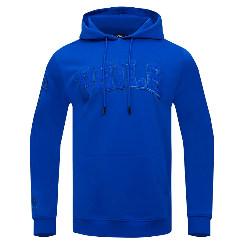 Men's Pro Standard Royal Philadelphia 76ers Triple Tonal DK Pullover Hoodie Jacket