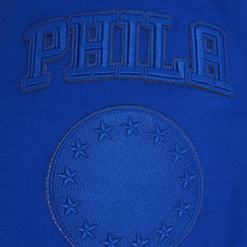 Men's Pro Standard Royal Philadelphia 76ers Triple Tonal DK Pullover Hoodie Jacket