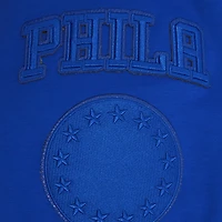 Men's Pro Standard Royal Philadelphia 76ers Triple Tonal DK Pullover Hoodie Jacket