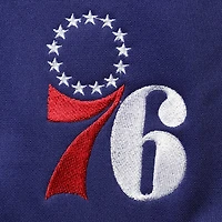 Veste de survêtement à fermeture glissière pleine longueur Philadelphia 76ers Big & Tall pour homme, bleu roi/rouge