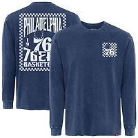 Men's Sportiqe Blue Philadelphia 76ers Bono Long Sleeve T-Shirt