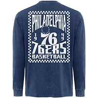 Men's Sportiqe Blue Philadelphia 76ers Bono Long Sleeve T-Shirt