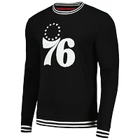 Sweat-shirt noir Stadium Essentials Philadelphia 76ers Club Level pour hommes