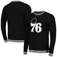 Sweat-shirt noir Stadium Essentials Philadelphia 76ers Club Level pour hommes