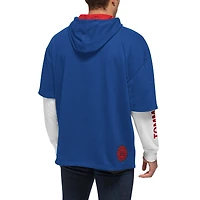 Tommy Jeans pour homme Royal/White Philadelphia 76ers Matthew 2-In-1 T-shirt & Hoodie Combo Set