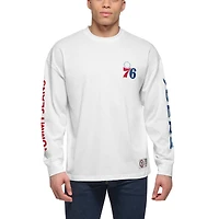 Men's Tommy Jeans Royal/White Philadelphia 76ers Matthew 2-In-1 T-Shirt & Hoodie Combo Set