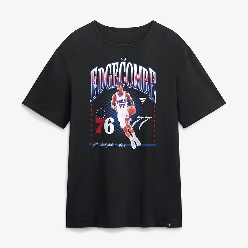 Men's VJ Edgecombe Black Philadelphia 76ers Chase Hype T-Shirt
