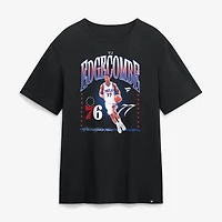 T-shirt noir VJ Edgecombe Philadelphia 76ers pour homme