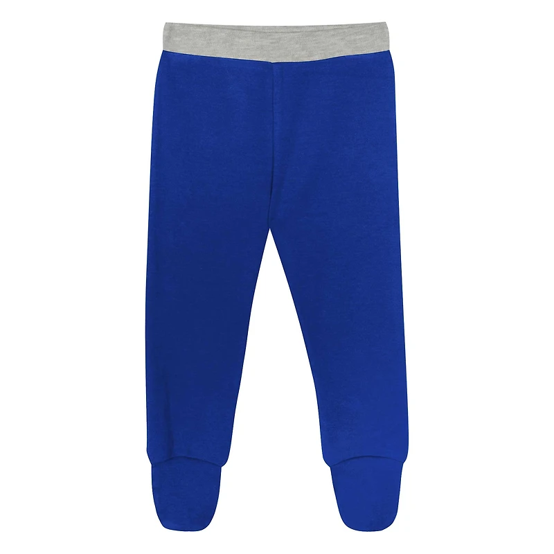 Ensemble 3 pièces pour nouveau-né et bébé Philadelphia 76ers Little Champ, body à manches longues, pantalon bonnet revers