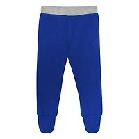 Ensemble 3 pièces pour nouveau-né et bébé Philadelphia 76ers Little Champ, body à manches longues, pantalon bonnet revers