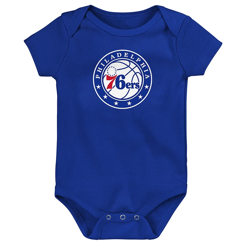 Newborn Outerstuff  Royal Philadelphia 76ers Primary Logo Bodysuit